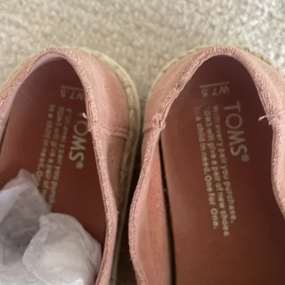 Toms Bloom Suede Rope Espradille Slip On Loafers Women’s/7.5 - Picture 5 of 9